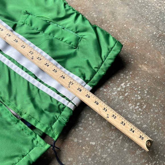 Vintage RARE 60s 70s Ford Mustang Cobra Racing Jacket Green Faux Fur Men XL - Picture 11 of 13